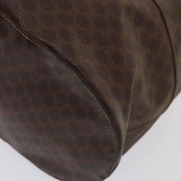 CELINE Macadam Canvas Shoulder Bag PVC Leather Brown Auth bs16095 - Picture 14 of 16